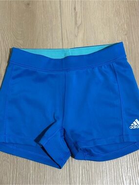 adidas Women’s Bright Blue Bike Shorts